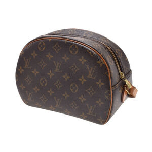 Louis Vuitton Leather Brown Canvas Blois Monogram Crossbody